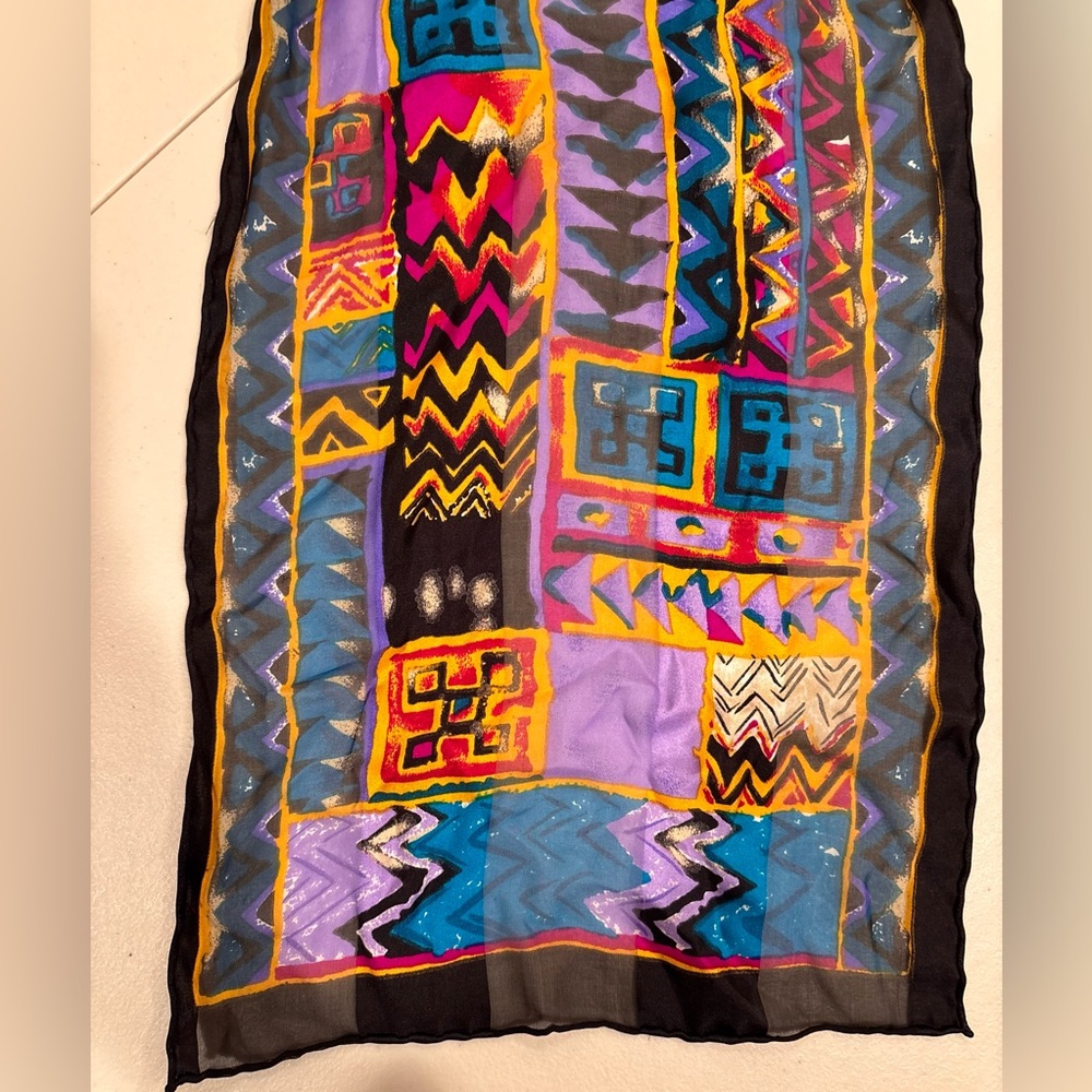 Women’s rectangular 100% silk scarf - image 6